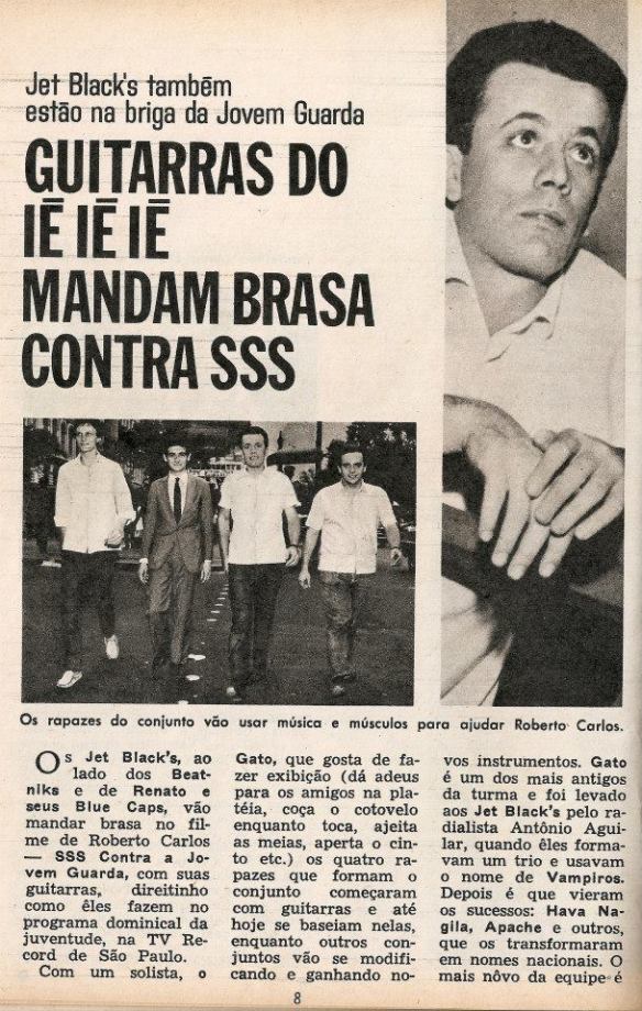 Jet Blacks revista Intervalo 24 de abril de 1966
